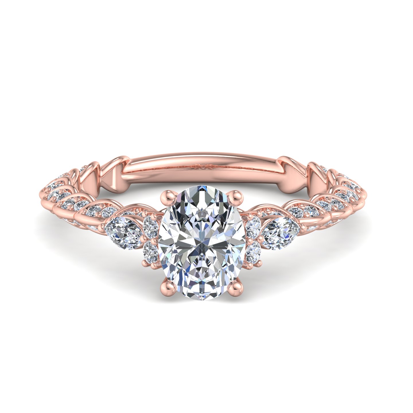 Cataleya Three-Stone Engagement Ring